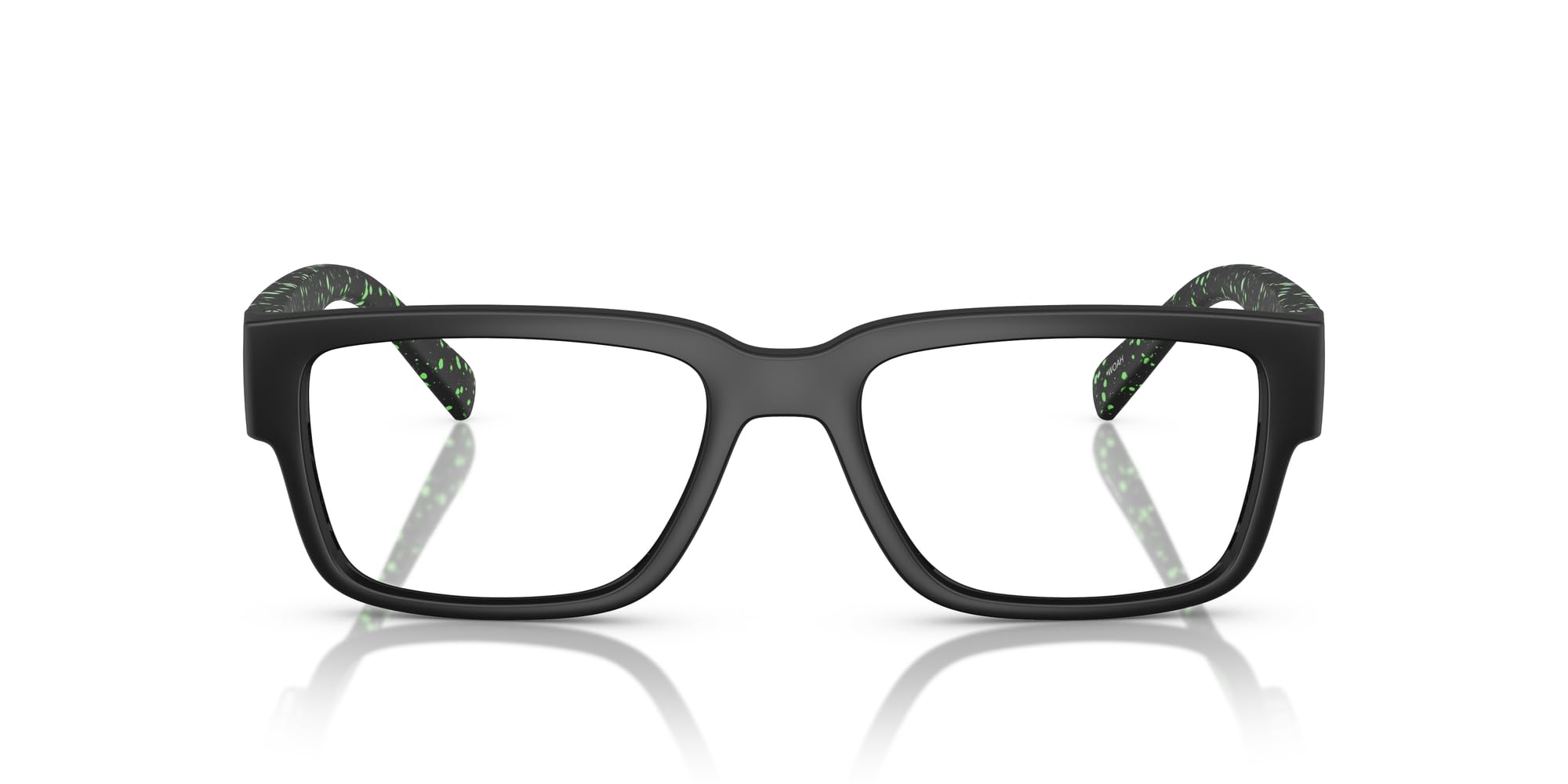 ARNETTE Eyeglasses AN 7261 2971 Black/Gekko Green Splatter/Demo Lens
