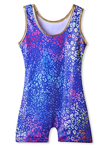 image for Kidsparadisy Gymnastics Leotards for Girls with Shorts Sparkly Unicorn