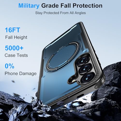 Coque antichoc Samsung S25 en polycarbonate robuste bleu