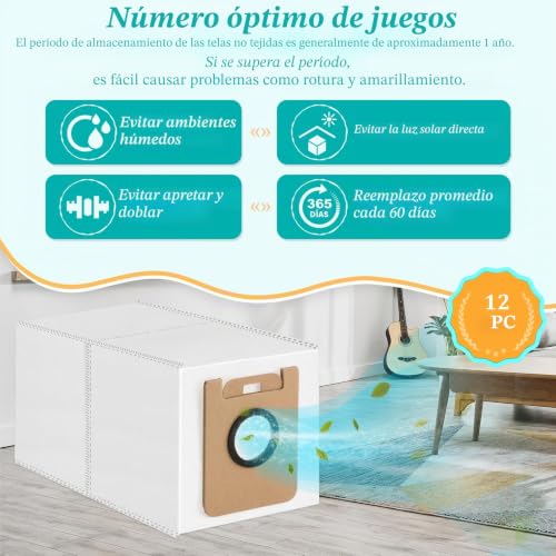 Miniatura 7 de 12 Pack Para Dreame D10 Plus Bolsas De Polvo Para Dreame D10 Plus Bolsas De Aspiradora Replacement Repuesto 2.5l