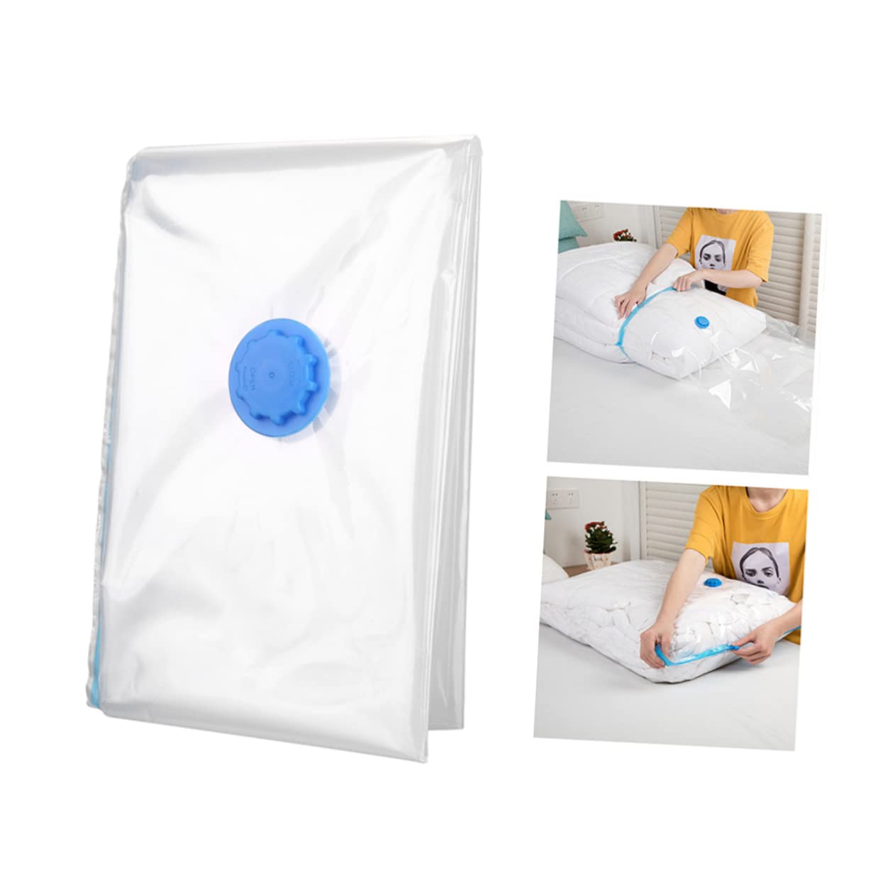 Saco de compresión Bolsa de Almacenamiento Impermeable de 15 Piezas Bolsa de Almacenamiento al vacío Bolsa de Almacenamiento Impermeable Organizador para Ahorrar Espacio Bolsa de