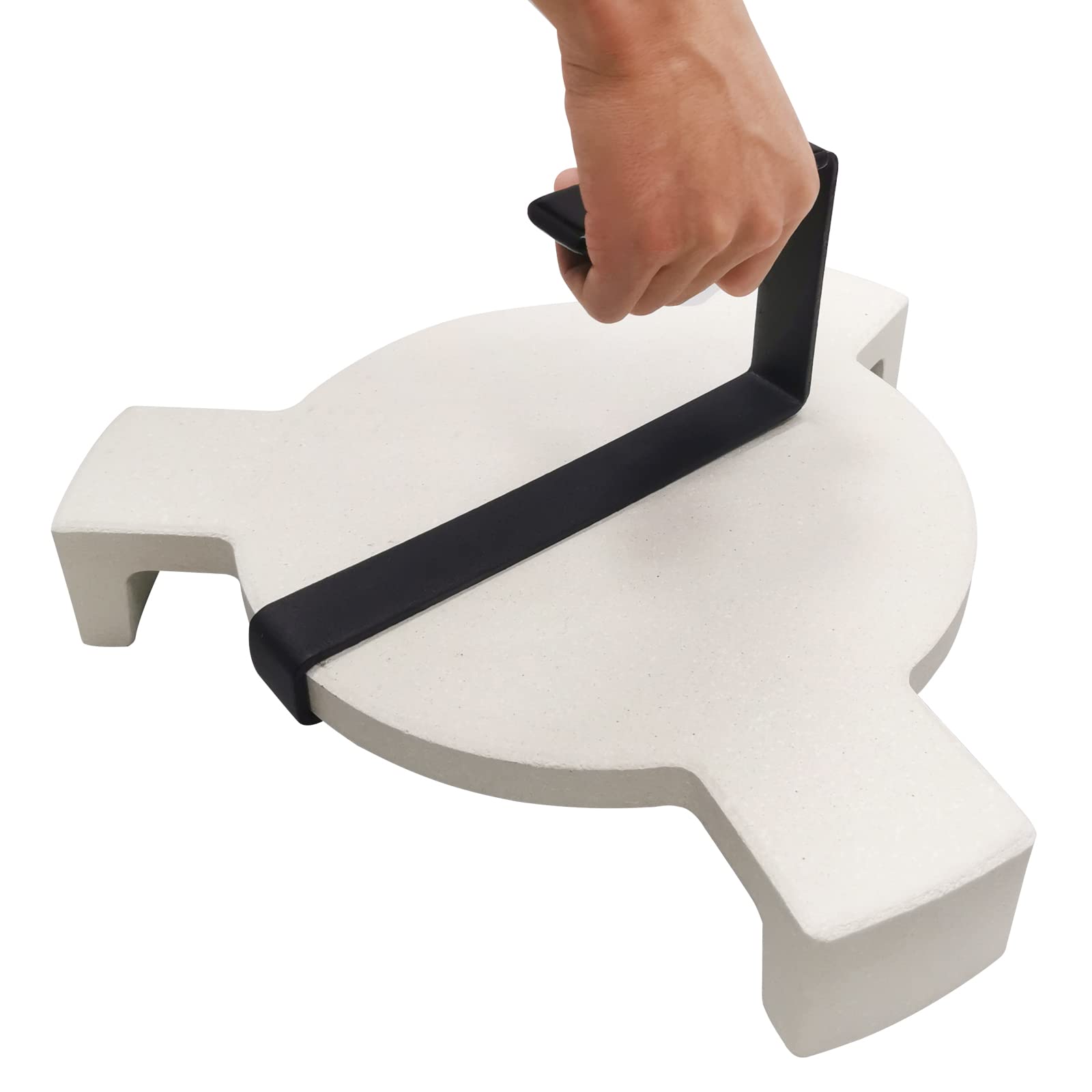Déflecteur de chaleur en céramique pour gros œuf vert, plaque en céramique pour barbecue (39,1 cm)