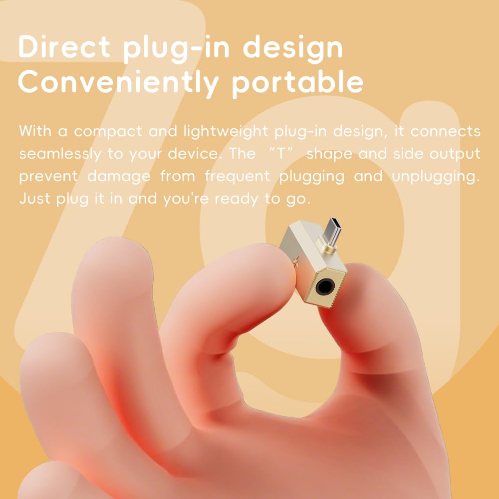 FiiO/Snowsky Tiny Portable DAC & Headphone Amplifier, Hi-Res USB DAC, PEQ Precision Tuning, PCM 384kHz/DSD256 Decoding, App/Web Control, Durable Metal Housing (Tiny A Black)