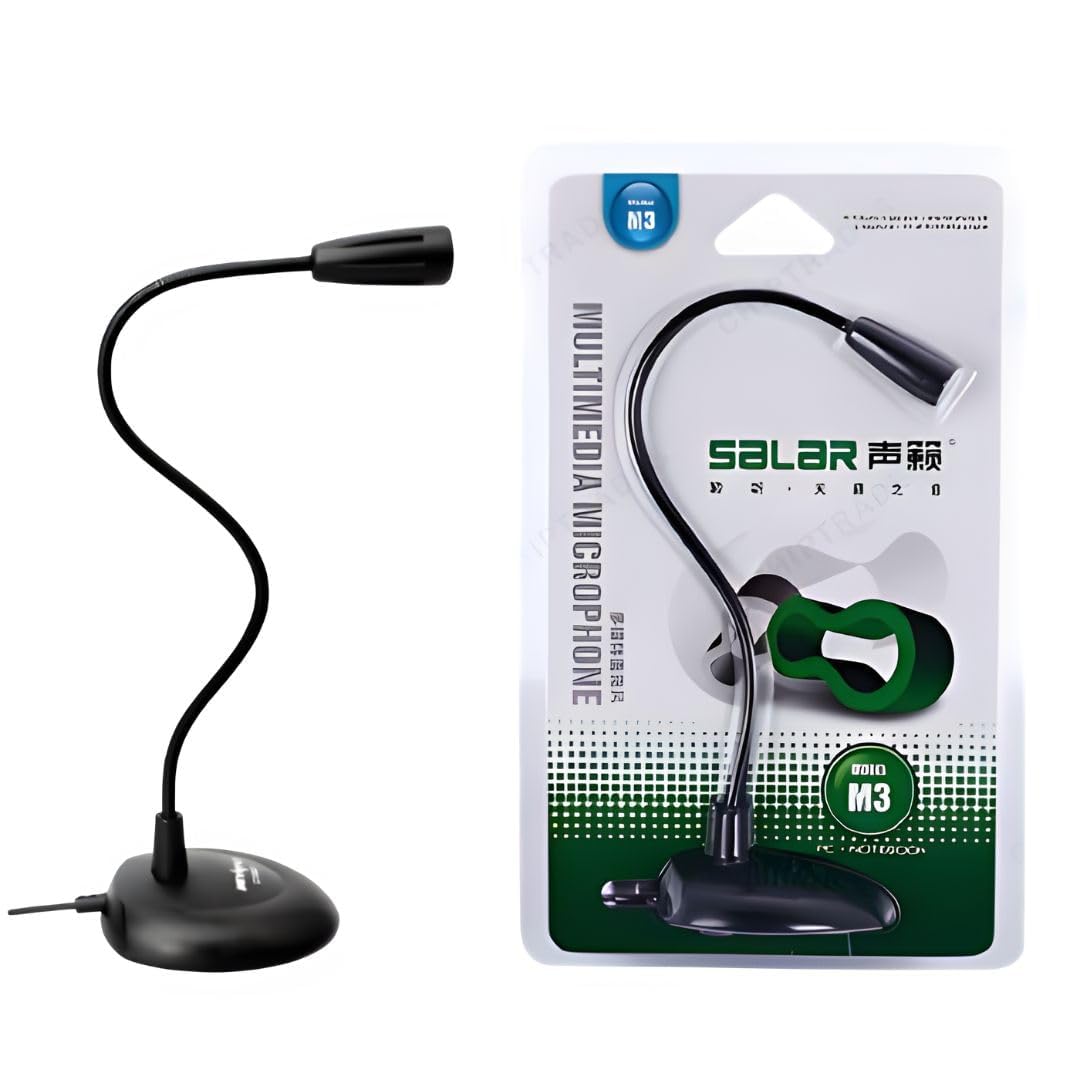 MESHIV Microphone, Black Plug and Play 3.5mm 360° Adjustable ABS Base Noise Cancelling Meeting Microphone Omnidirectional for Recording, Singing, Broadcast-picture-15