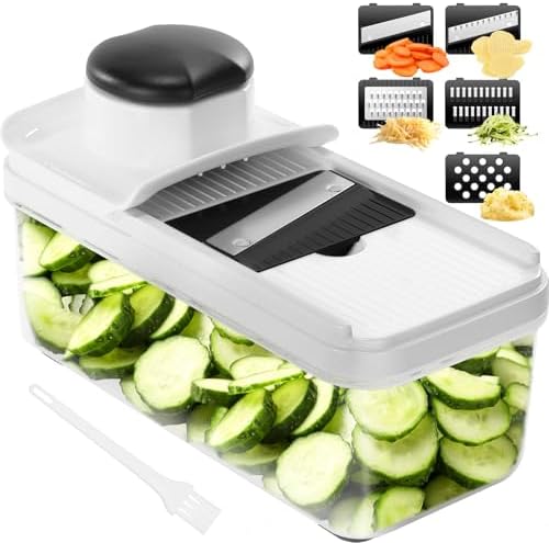 Mandolina de Cocina Profesional, Cortador de Verdura, Rallador de...