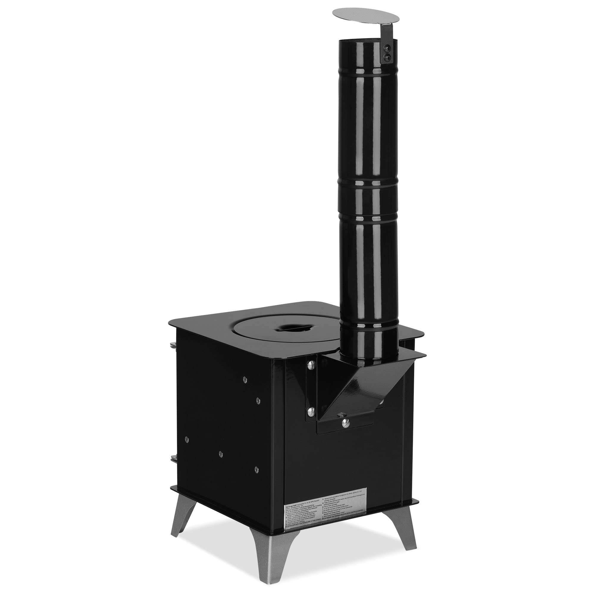 Outdoor-Ofen TINY mit Herdplatte, Zeltofen, Gartenofen & Camping