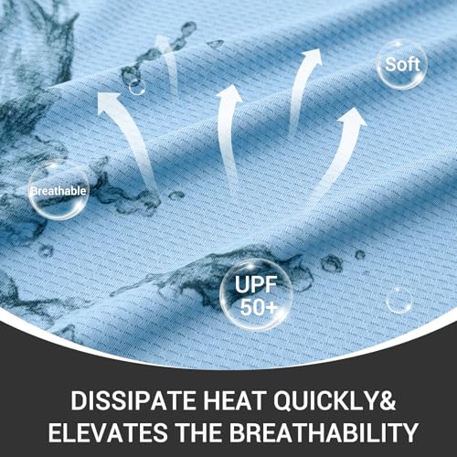 Palmyth Boys Fishing Shirt Youth Hoodie UPF 50+ Sun Protection Long Sleeve Hooded Shirts4