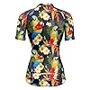 Chickwin Womens Cycling Tops Short Sleeve, Bird Print Summer Cycling Jerseys Ladies Breathable Mesh Quick Dry Mountain Bike Jersey Bicycle t Shirt MTB Bike Cycling Clothing #1