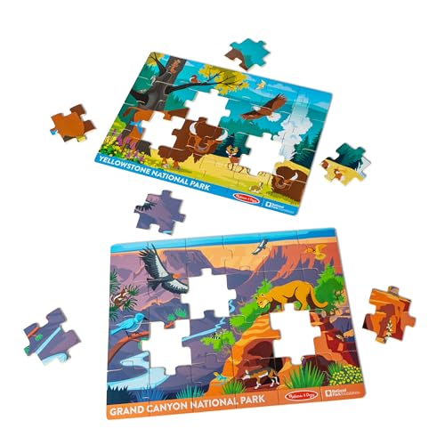 Melissa & Doug National Parks Yellowstone & Grand Canyon 24pc Jigsaw Puzzle Bundle for Boys and Girls Ages 3+ - image 4