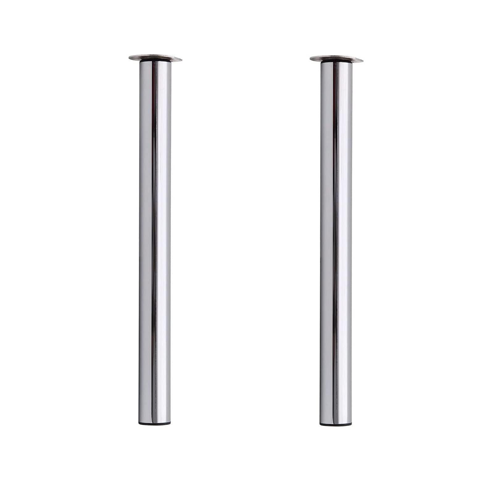 GREENSAPPIRE Table Leg Adjustable Height 710mm-1100mm Breakfast Bar Worktop Support Table Leg Brushed Steel for Furniture Dining Table Coffee Table Bar Table (Chrome, 2 PCS)