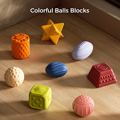 TUMAMA Baby Sensory Ball Set,Soft Textured Squeeze Balls Montessori Toys Easter Egg for Babies Toddlers 3-12 Months - Image 3