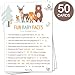 Baby Shower Games for Boy or Girl - Set of 5 Activities for 50 Guests - Pack of 250 Cards - Baby Shower Supplies - Woodland Animals