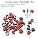 Tnisesm 159Pcs Sanding Drum Set for Dremel Rotary Tools-Includes 138 Aluminum Oxide Drum Sander Sanding Sleeves (80,120,240 Grit),12 Drum Mandrels and 9 Sanding Bits,Sanding Bits Tool Accessories