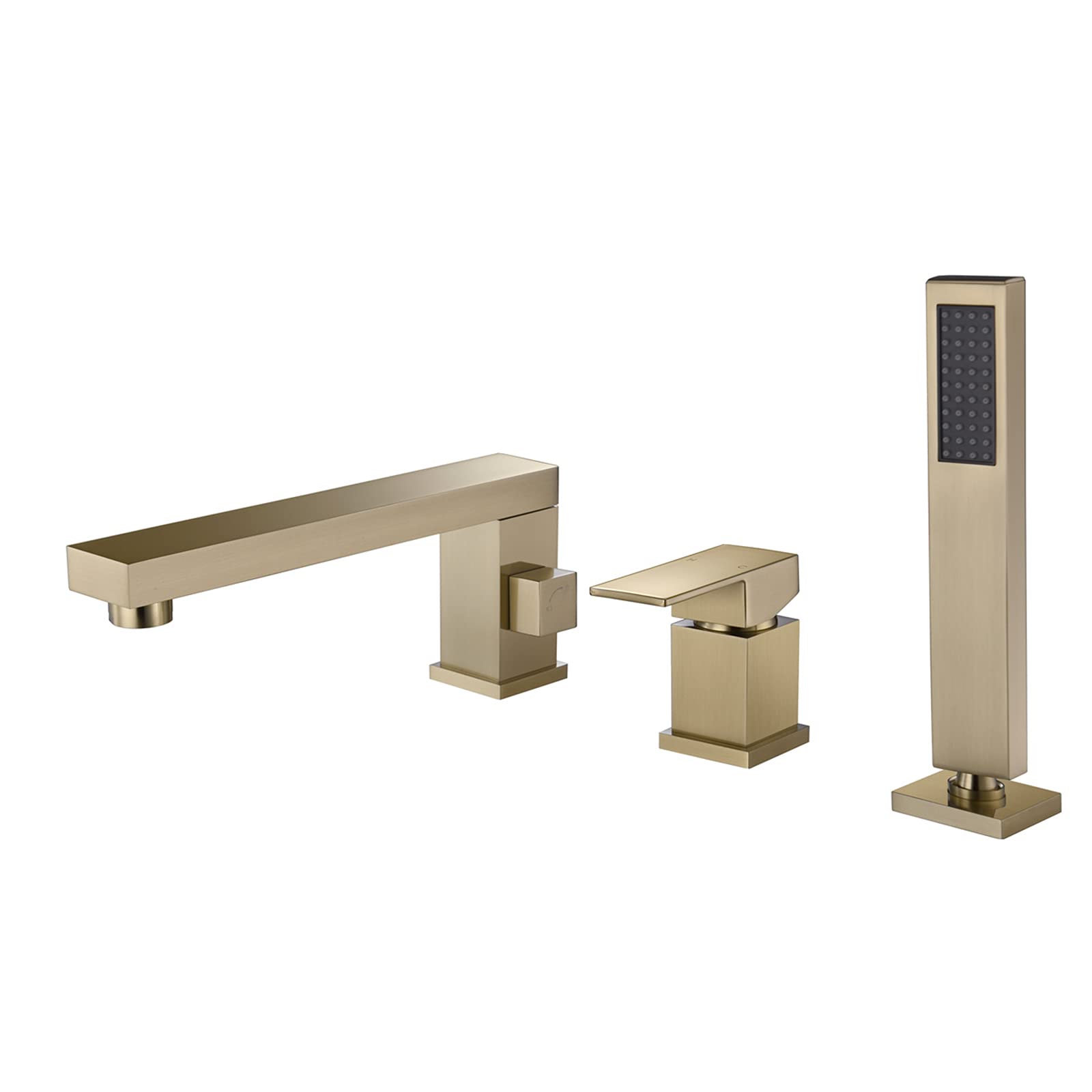 Robinet de baignoire avec douchette laiton et bec pivotant
