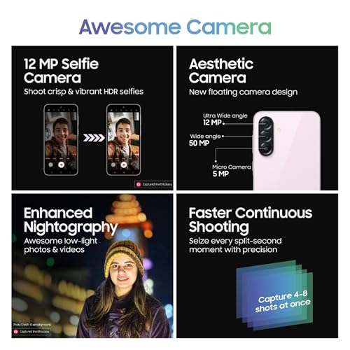 Image of Samsung Galaxy A56 5G (Awesome Pink, 12GB, 256GB) | Metal Frame | Gemini Live | Awesome Intelligence (AI): Circle to Search, Instant Slo-Mo, Auto-Trim, Object Eraser | Flagship Grade Camera