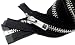 ZipperStop Wholesale Authorized Distributor YKK Sale 28" Jacket Zipper (Custom) YKK #5 Aluminum Metal ~ Medium Weight YKK Zipper ~ Separating ~ Color 580 Black (1 Zipper)