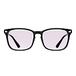 TIJN Blue Light Blocking Glasses for Women Men Clear Frame Square Nerd Eyeglasses Anti Blue Ray Computer Screen Glasses