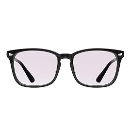 TIJN Blue Light Blocking Glasses for Women Men Clear Frame Square Nerd Eyeglasses Anti Blue Ray Computer Screen Glasses