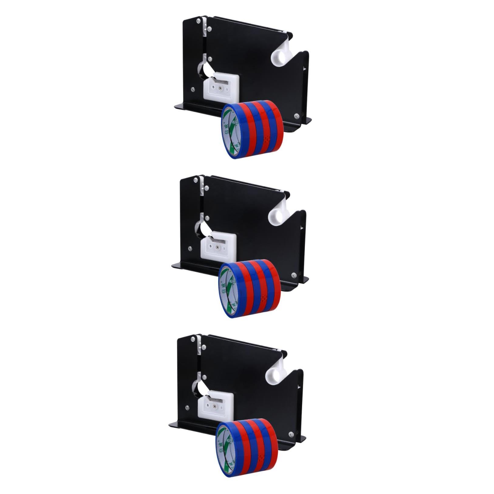 STOBOK 3stücke Metal Tape Dispenser Für Supermärkte Und Geschäfte Ausführung Und Präzise Schneidetechnologie Zufälligen Farben