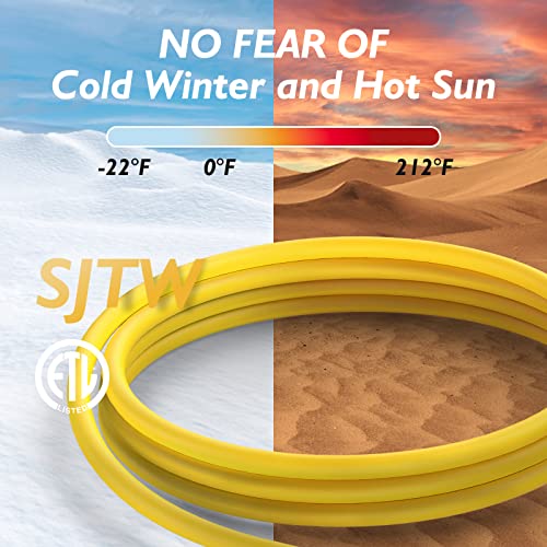 Tooliom L5-30P Generator Power Extension Cord 30A 125V Three 5-20R/5-15R Outlet 25 Feet With Protector Breaker #TOP7