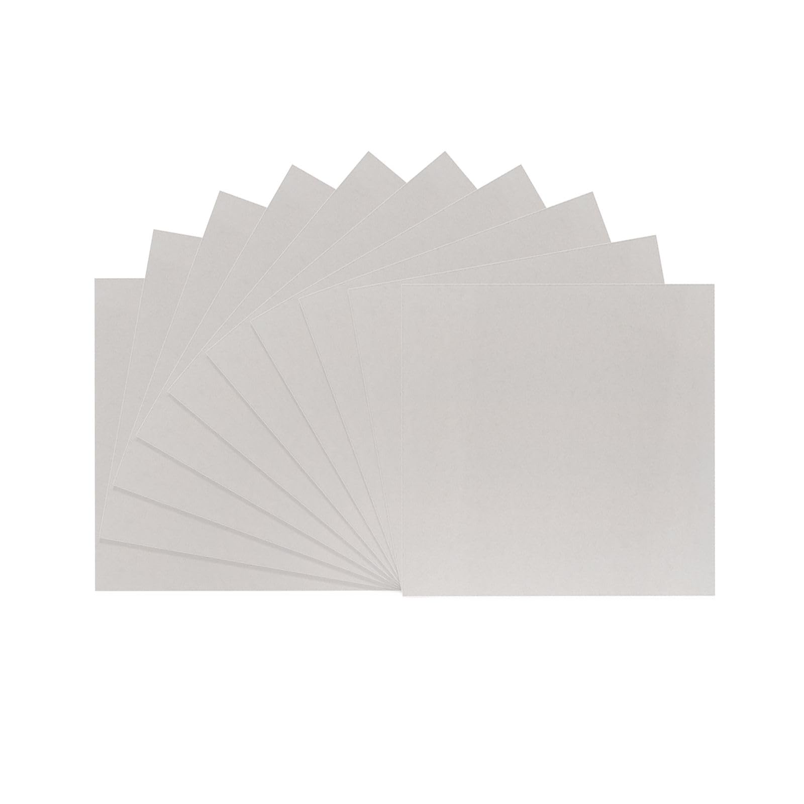 Vaessen Creative Greyboard 1mm-12 x 12-10 Chipboard Sheets-Bookbinding Supplies for Crafting and Scrapbooking, Grey, 30,5 x 30,5 cm