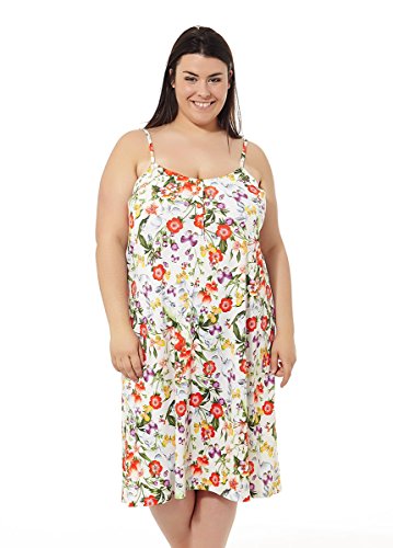 Vestido Mujer Verano. Vestido de Playa. Estampados Varios. Tallas Grandes Mabel Big&Beauty. Talla 54.