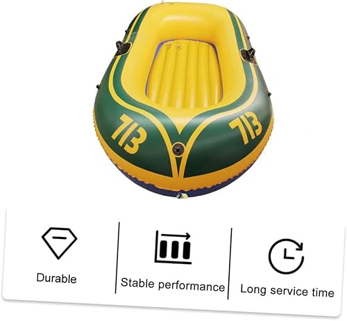 Miniatura 6 de Kisangel 1 juego de barco inflable portátil de pesca accesorios de kayak para canoa inflable, canoa inflable para 2 personas, barco de pesca, kayak,