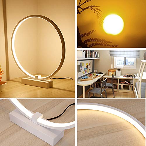 GUOCC luce da lettura vintage Moderno PORTATO Lampada da tavolo, luce desktop rotonda - lampade da tavolo in metallo for soggiorno camera da letto ristorante hotel moda creativo illuminazione decorati - Image 3