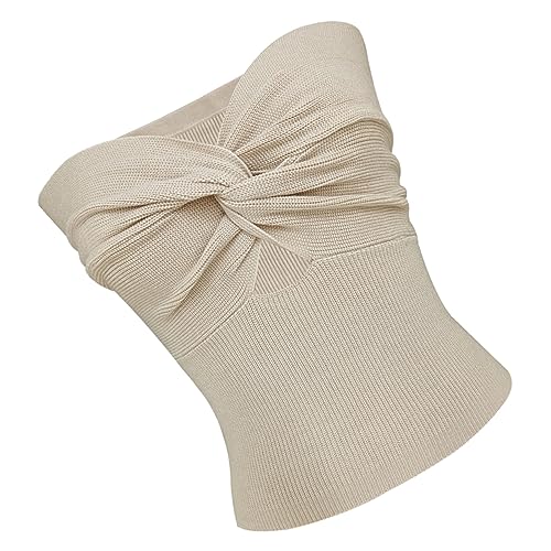 Bandeau de color liso LIFKOME top camiseta sin manga para tus looks frescos de terraza