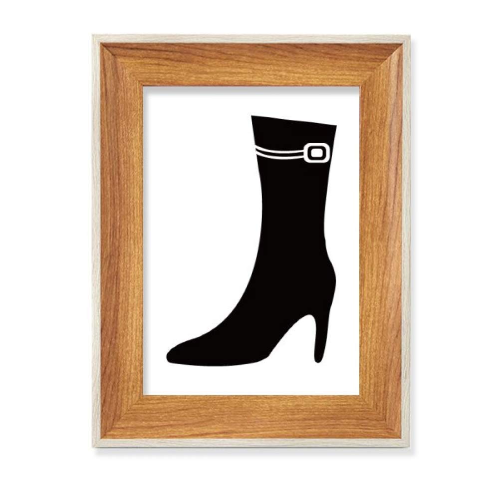 Cadre de Photo en Bois Black Talons Silhouette Affichage Bureau
