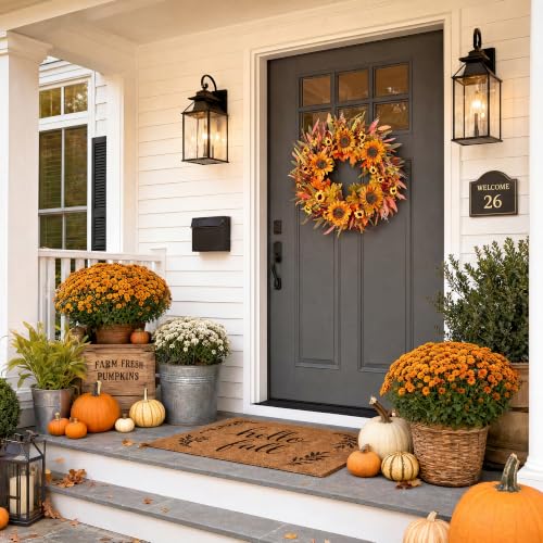 24" Fall Wreath Front Door - image 6