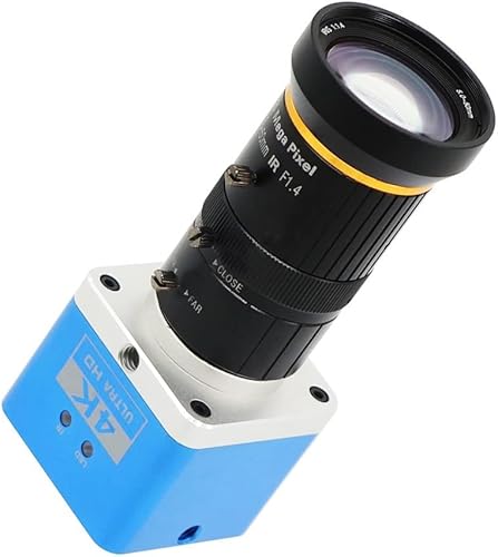Smicroscope Accessories for Adults H_DMI 4K Ultra HD USB Industrial Live Digital Microscopio Camera and 5-50mm 3.0MP Varifocal 12.7" F1.4 Manual