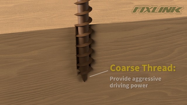 Image of Wood Screws 4 Inch, FIXLINK Deck Screws #10 x 4, 50 PCS, Epoxy Coated, T25 Star Bit Above 1500 Hour Salt Spray Coating Outdoor Decking Screws Excellent Rust Resistant for Wood Fence, Brown