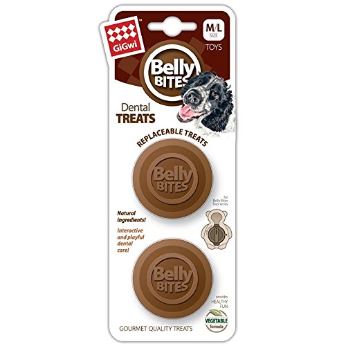 GiGwi Belly Bites Dog Treats for Belly Bites Toy, Pack of 2