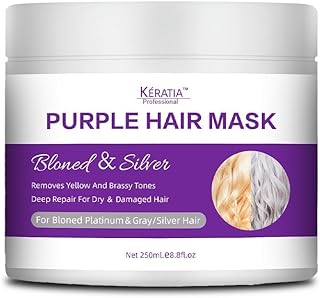 OMY IRIS - Máscara para el Cabello Dañado, Vegana y Sin Crueldad, Tóner para Cabello Rubio, Platino, Decolorado, Plateado, Gris, Ceniza y Bronce, Elimina Tonos Amarillos, Reduce el Daño, 1 ml