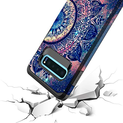 Coque Samsung Galaxy S9 Plus silicone rigide hybride double couche Rosebono Mandala