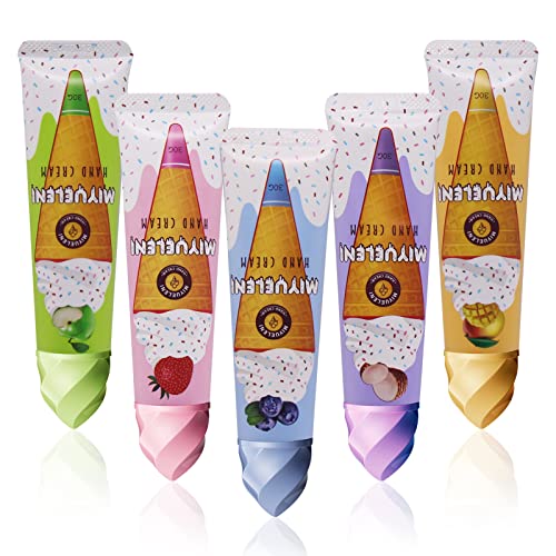 Handcreme, Handcremes Set, Mini Handcremes, Handcreme Geschenkset,Spendet Feuchtigkeit, Entlastet, Repariert Extrem Trockene Hände.Geschenk Geschenk für Sie Freundin,Lehrer,Freunde,Oma(5 Stück) Cover