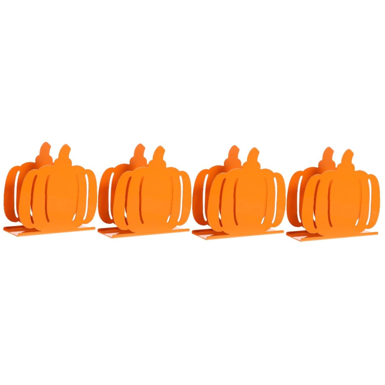 Cabilock 4 Piezas Servilletero De Calabaza Servilletas De Calabaza Decoraciones De Calabaza Servilleteros De Oro Dispensador De Servilletas De Otoño Servilletero De Papel Planchar Orange