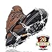 VANPO Crampons pour Chaussures, 26 Dents Crampons Antidérapant Acier Inoxydable Universelles, Crampons Neige Glace Traction pour Randonnée Marche Jogging Chasse Alpinisme Escalade sur Neige Glace (L)