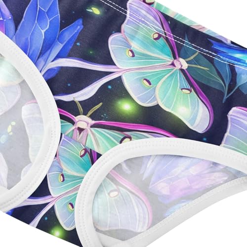 Girls Underwear Toddler 2t Cotton Panties Little Girl Bright Briefs Girls Undies Glowing Luna Moths Butterfly4