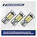 UHANBUT 10PCS 194 LED Light Bulb, T10 168 W5W 2825 LED Reading Bulb with 24-SMD 3014 Chipsets, Bright 6000K Car License Plate Lamp Bulbs for Car Interior Dome/Courtesy/Trunk Light (White)