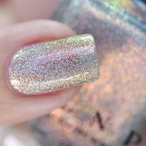 Image of ILNP Fired Up - Fiery Orange to Green Color Kissed Ultra Holo Nail Polish