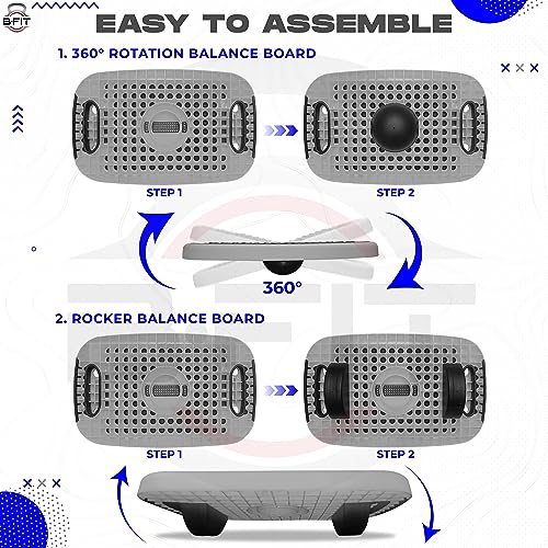 Image of B Fit Premium Quality Aerobic Steppers (53X33X13 CM-GREY)