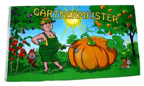 Fahne/Flagge Gärtnermeister Gartenfahne 90 x 150 cm