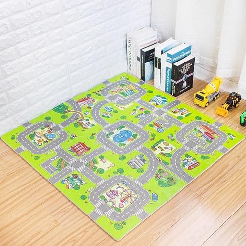 Tapis en mousse emboîtable antichoc protégeant les enfants du sol