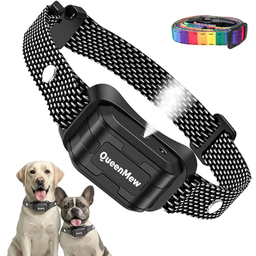 Bark Collar Dog Bark Collar for Large Medium Small Dogs Citronella Dog Bark Collar with Adjustable Spray & Sensitivity Rechargeable Anti-Bark Collar for Dogs with Safe 2 Collar Straps(Black)