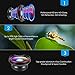 (New) Phone Camera Lens, 0.6X Super Wide Angle Lens, 15X Macro Lens, 2 in 1 Clip-On Cell Phone Lens Attachment Kit for iPhone, Samsung, Other Smartphones
