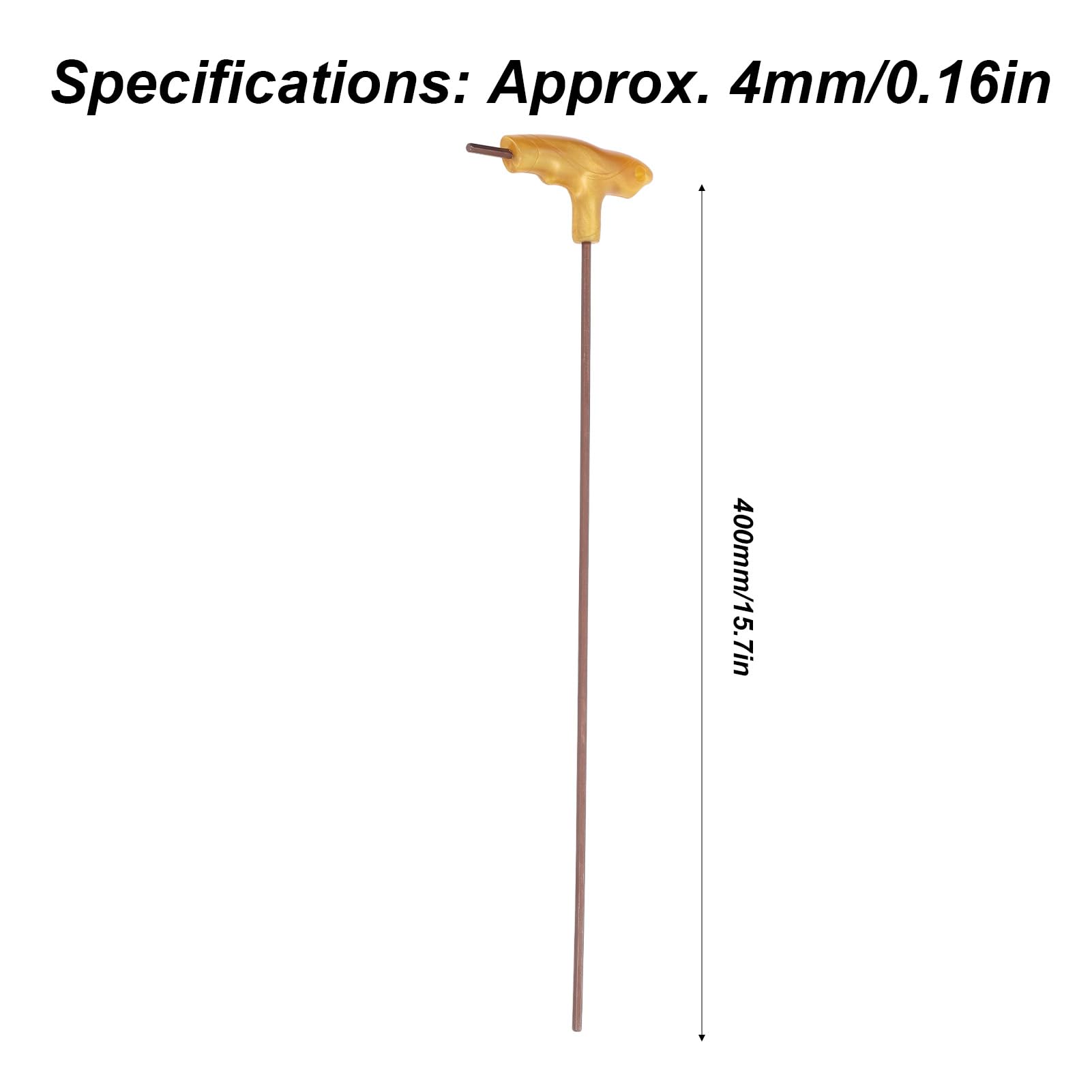 Chiave Esagonale A T Da 4mm - Acciaio S2, Lunghezza 400mm, Per Manutenzione E Riparazioni - Foto 9