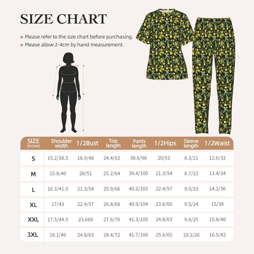 Pyjama léger femme short et manches courtes imprimé floral jaune