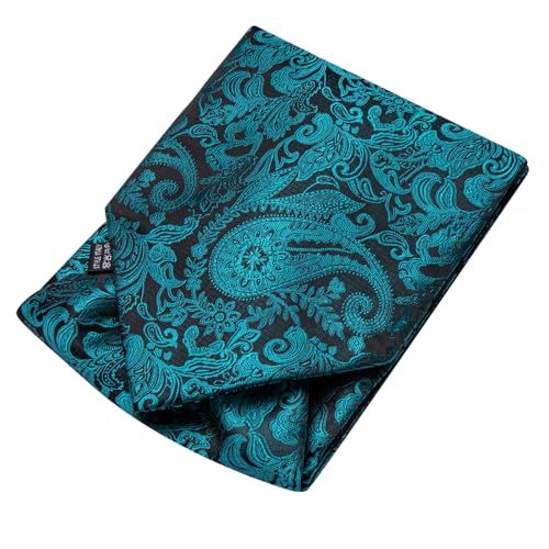 Image of Dubulle Paisley Floral Ascot for Men Self Tie Mens Cravat and Pocket Square Cufflinks Wedding